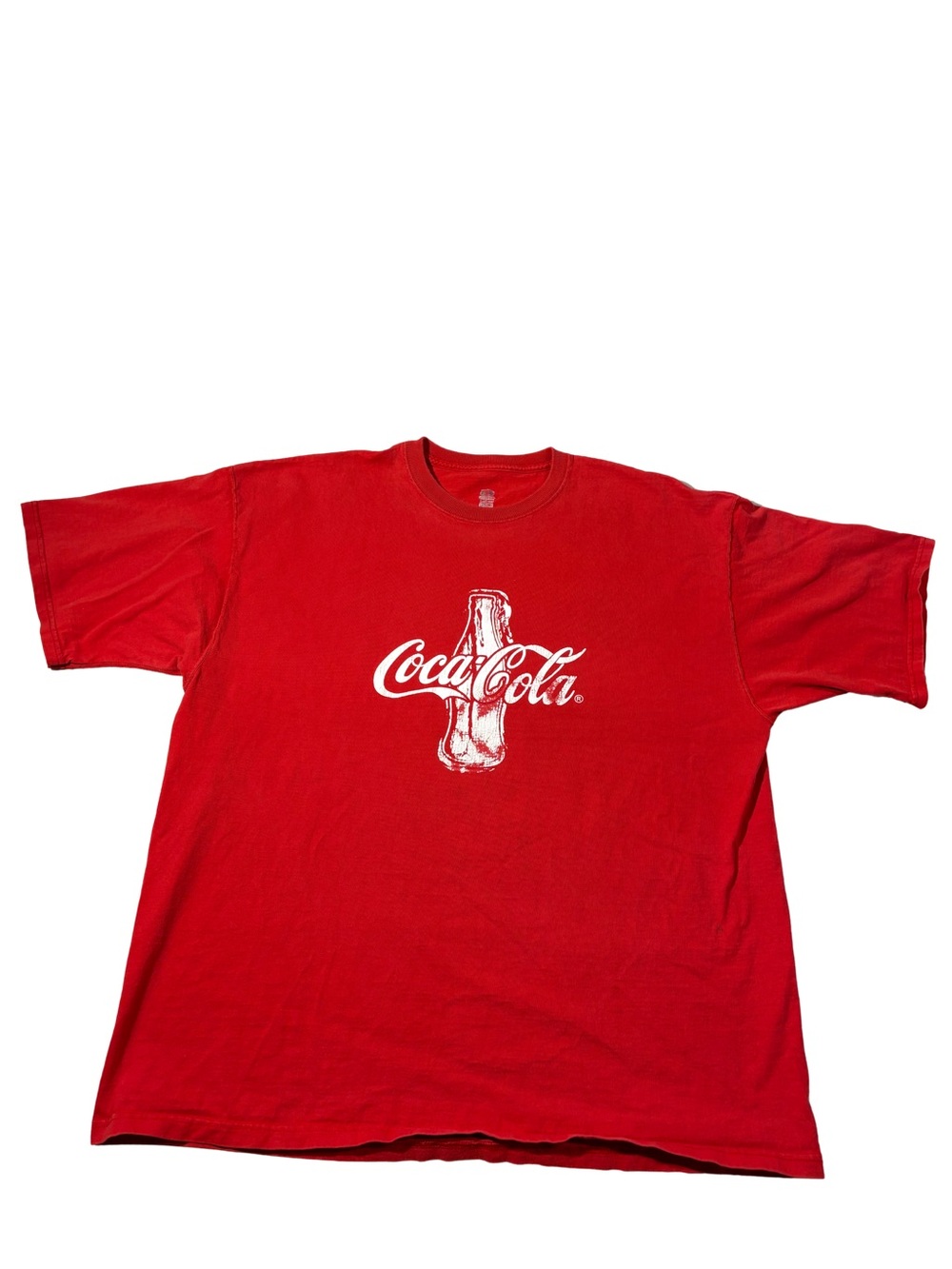 Coca Cola Red Short Sleeve Tee with White Bottle Logo